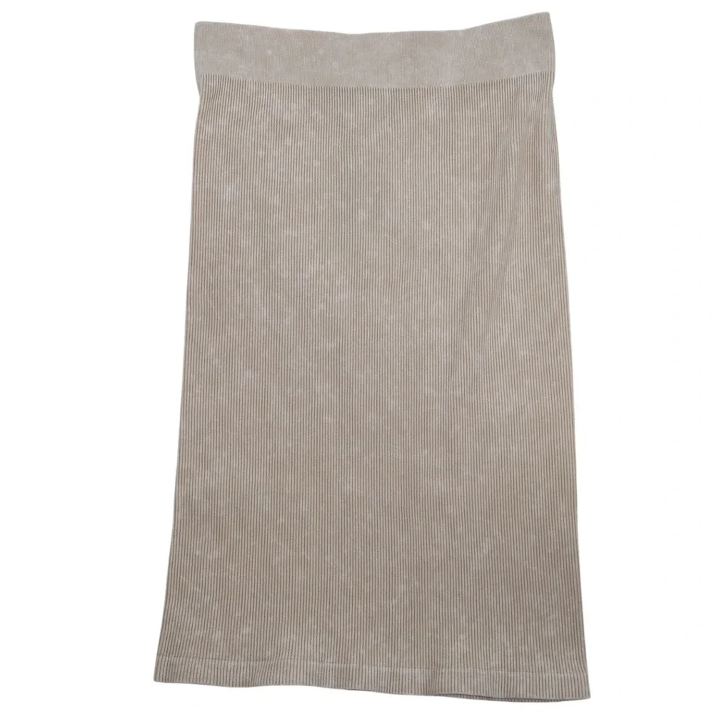 PrettyLittleThing Contour‎ Rib Low Rise Midaxi Skirt Stone Wash XL NWT Stretch